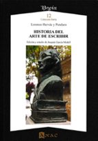 HISTORIA DEL ARTE DE ESCRIBIR, de Lorenzo Hervás y Panduro | portada del libro