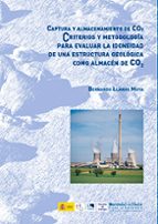 Captura y almacenamiento de CO2, de BERNARDO LLAMAS MOYA | portada del libro