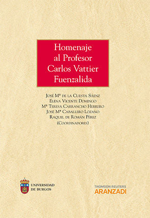 Homenaje al Profesor Carlos Vattier Fuenzalida, de AA.VV. | portada del libro