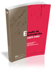 Estudis de Lexicografia 2003-2005, de BERNAL GALLEN, ELISENDA | portada del libro
