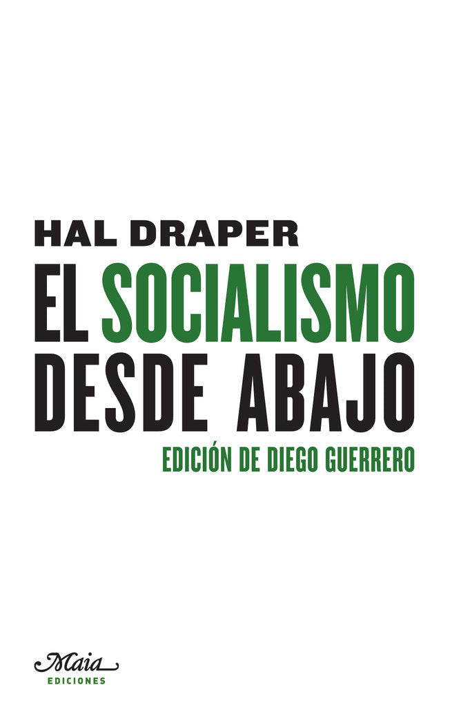El socialismo desde abajo, de Draper, Hal | portada del libro