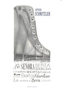 LA SEÑORA BERTA GARLAN, de ARTHUR SCHNITZLER | portada del libro
