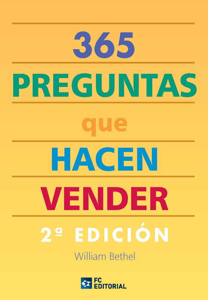 365 preguntas que hacen vender, de Bethel, William | portada del libro