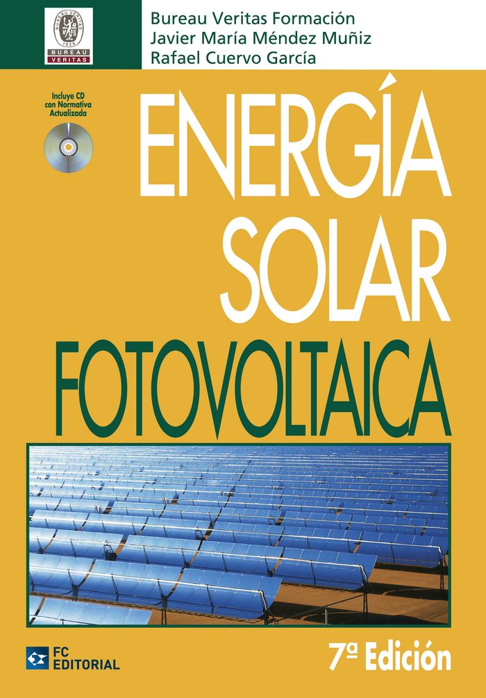 Energía solar fotovoltaica, de Méndez Muñiz, Javier | portada del libro