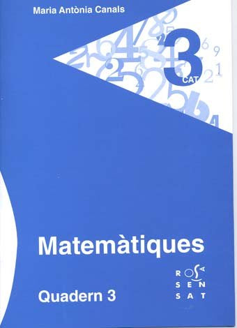 MATEMATIQUES, 1 EDUCACIO PRIMARIA. QUADERN 3, de CANALS | portada del libro