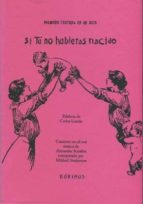 SI TU NO HUBIERAS NACIDO, de Carlos Laredo | portada del libro