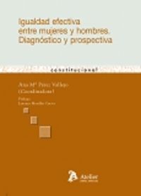 Igualdad efectiva entre mujeres y hombres. Diagnóstico y prospectiva., de Perez Vallejo, Ana Maria | portada del libro