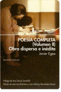 POESIA COMPLETA (VOLUMEN II), de JAVIER EGEA | portada del libro