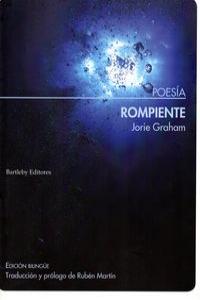 ROMPIENTE, de JORIE GRAHAM | portada del libro