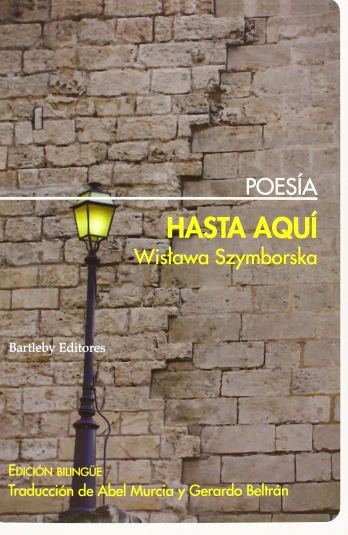Hasta aqu¡, de WISLAWA SZYMBORSKA | portada del libro