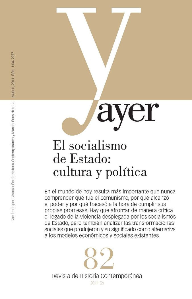 EL SOCIALISMO DE ESTADO: CULTURA Y POLÍTICA, de Faraldo Jarillo, José María | portada del libro