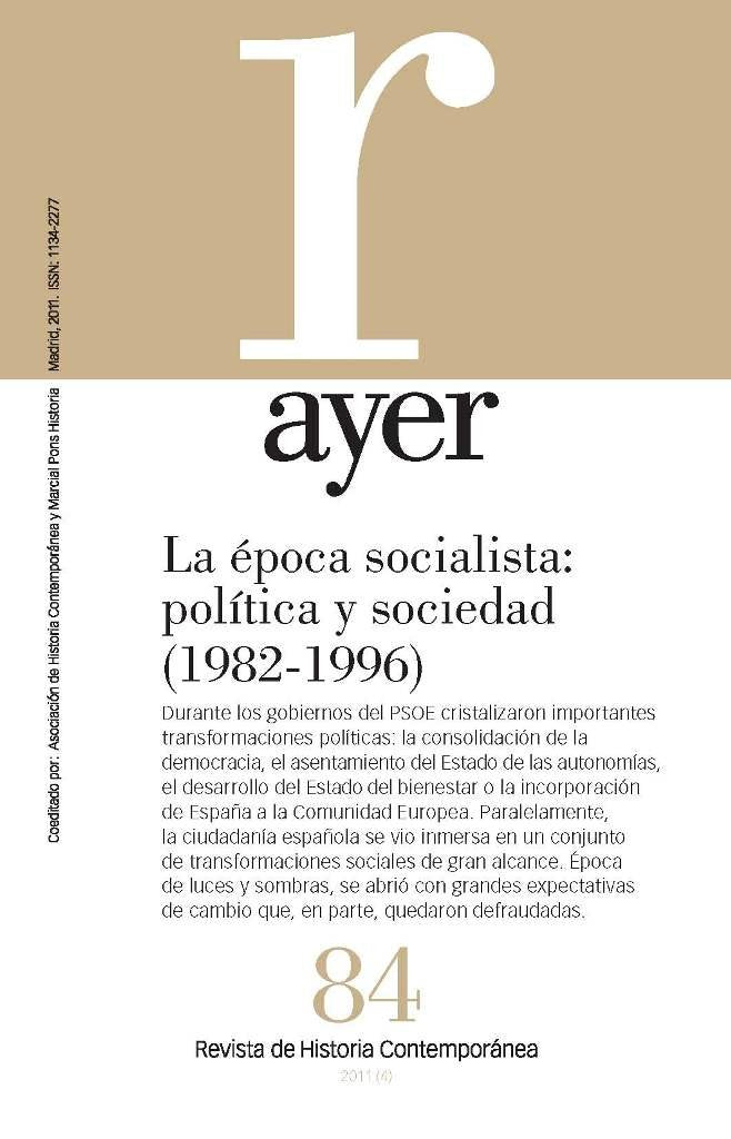 LA ÉPOCA SOCIALISTA: POLÍTICA Y SOCIEDAD (1982-1996), de Ysás Solanes, Pere | portada del libro