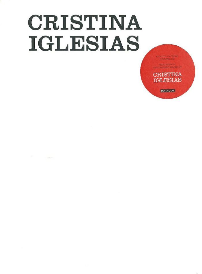 CUADERNO DE ARTISTA DE CRISTINA IGLESIAS, de Iglesias Fernández Berrido | portada del libro