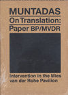 MUNTADAS ON TRANSLATION, de MUNTADAS, ANTONI | portada del libro