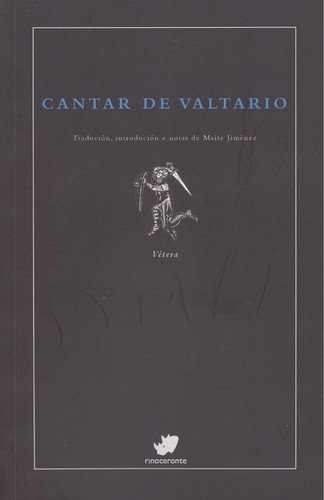 Cantar de Valtario, de Anónimo | portada del libro
