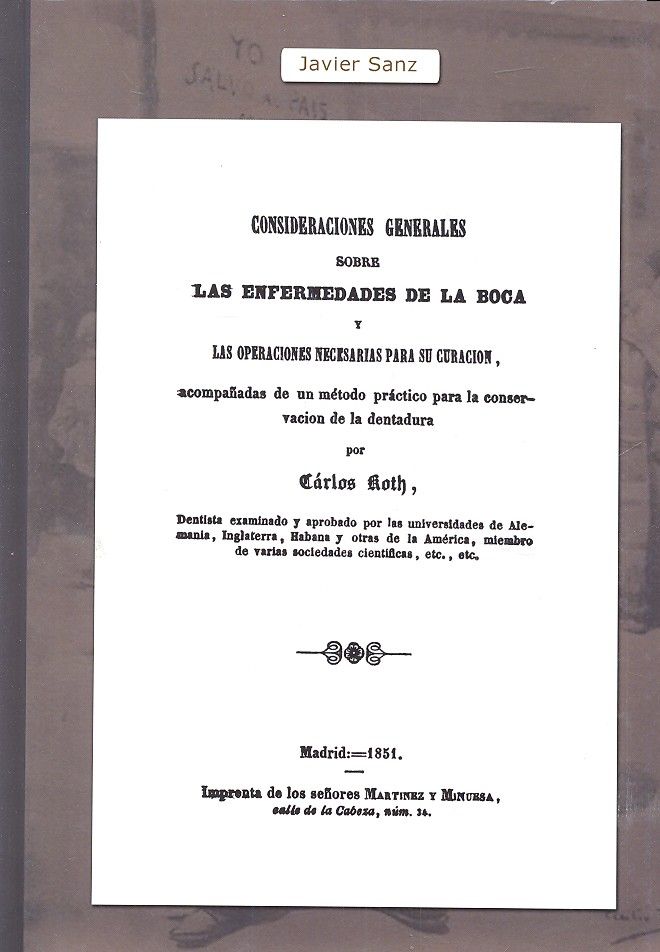 Consideraciones generales sobre las enfermedades de la boca, de Koth | portada del libro