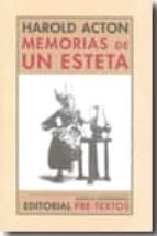 MEMORIAS DE UN ESTETA NCO-81, de Harold Acton | portada del libro