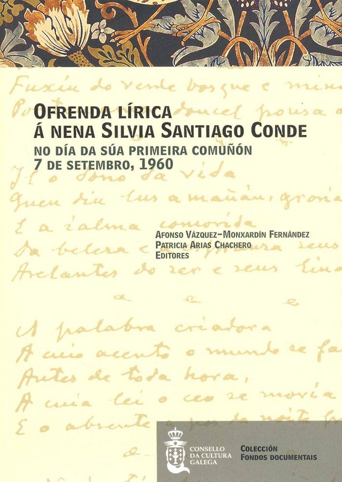 Ofrenda lírica á nena Silvia Santiago Conde no día da súa primeira comunón | portada del libro