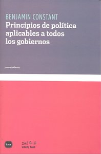Principios de política aplicables a todos los gobiernos, de Constant, Benjamin | portada del libro