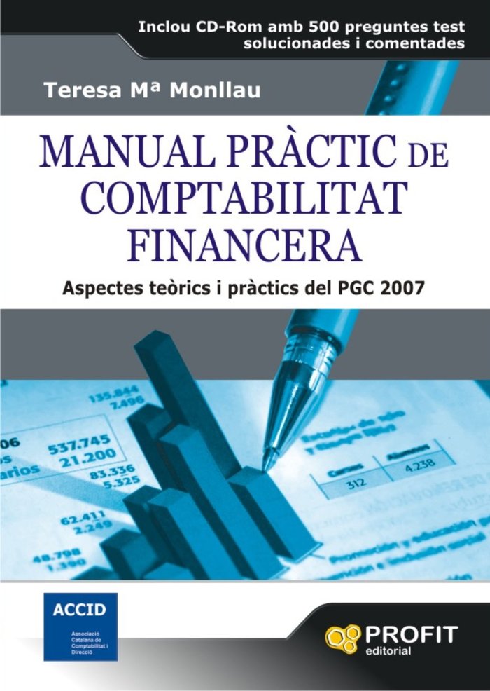 Manual Pràctic de Comptabilitat Financera, de Monllau, Teresa Mª | portada del libro