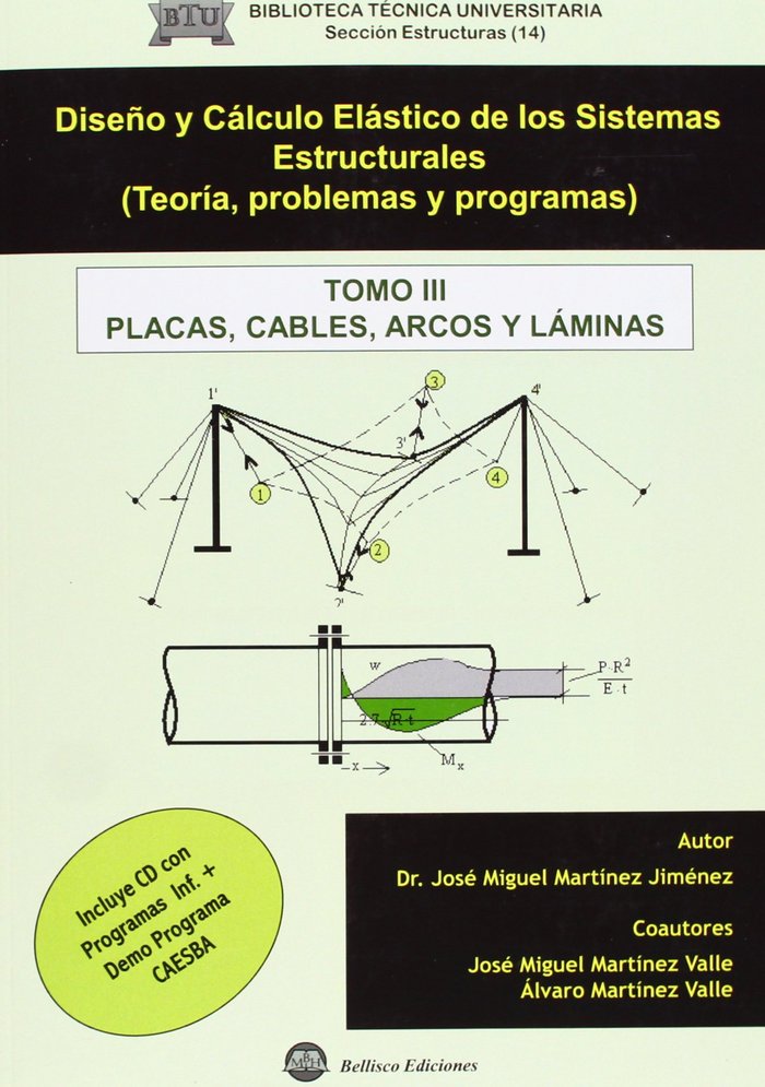 DISEÑO Y CALCULO ELASTICO (T.3) SIST. ESTR. TEORIA PROBLEMAS, de MARTINEZ JIMENEZ | portada del libro