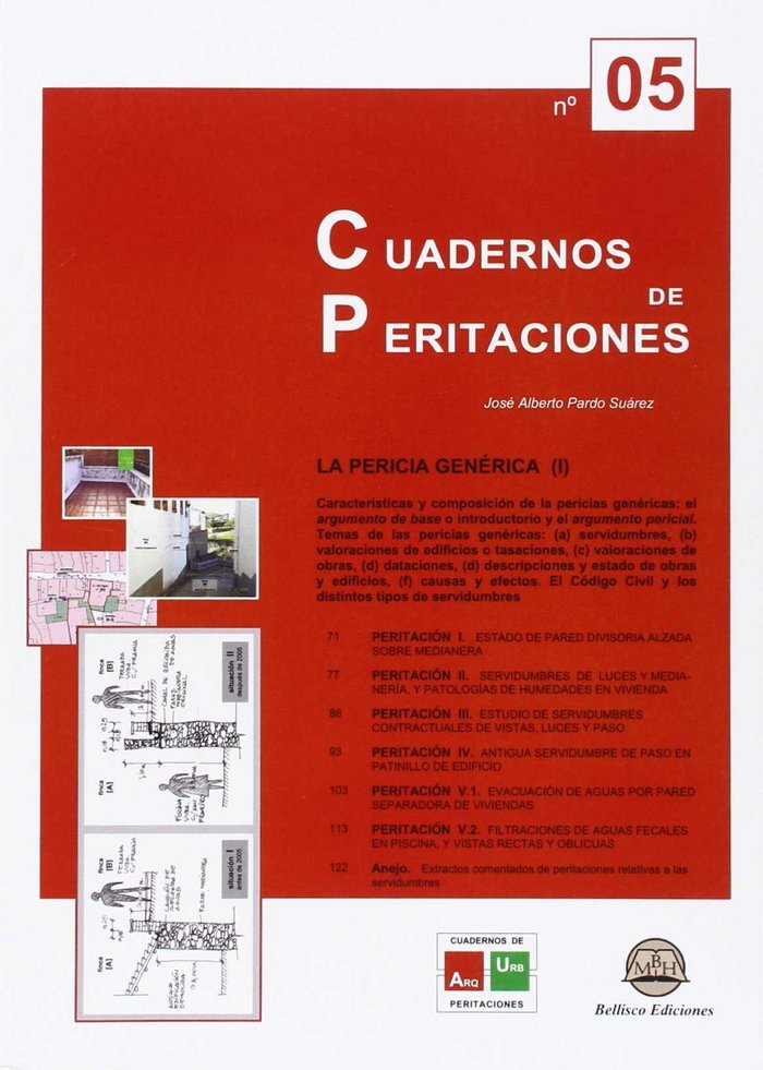 CUADERNO DE PERITACIONES - Nº 5. La pericia Genérica (I), de Pardo Suárez | portada del libro