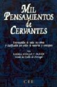 MIL PENSAMIENTOS DE CERVANTES, de COELLO Y OLIVAN | portada del libro