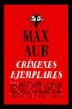 Crímenes ejemplares, de Max Aub | portada del libro
