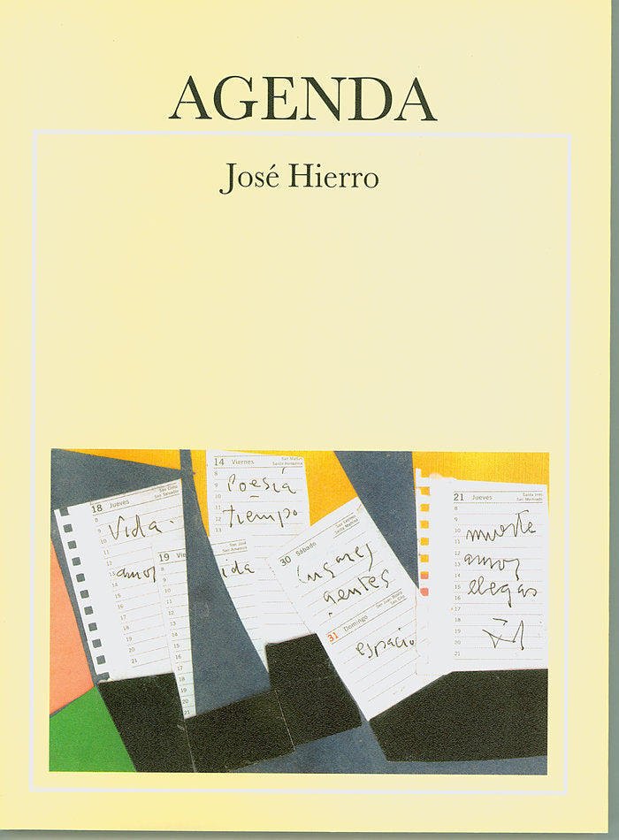 Agenda, de Hierro, José | portada del libro
