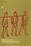 MEMORIA Y EXILIO, de SUBIRATS | portada del libro