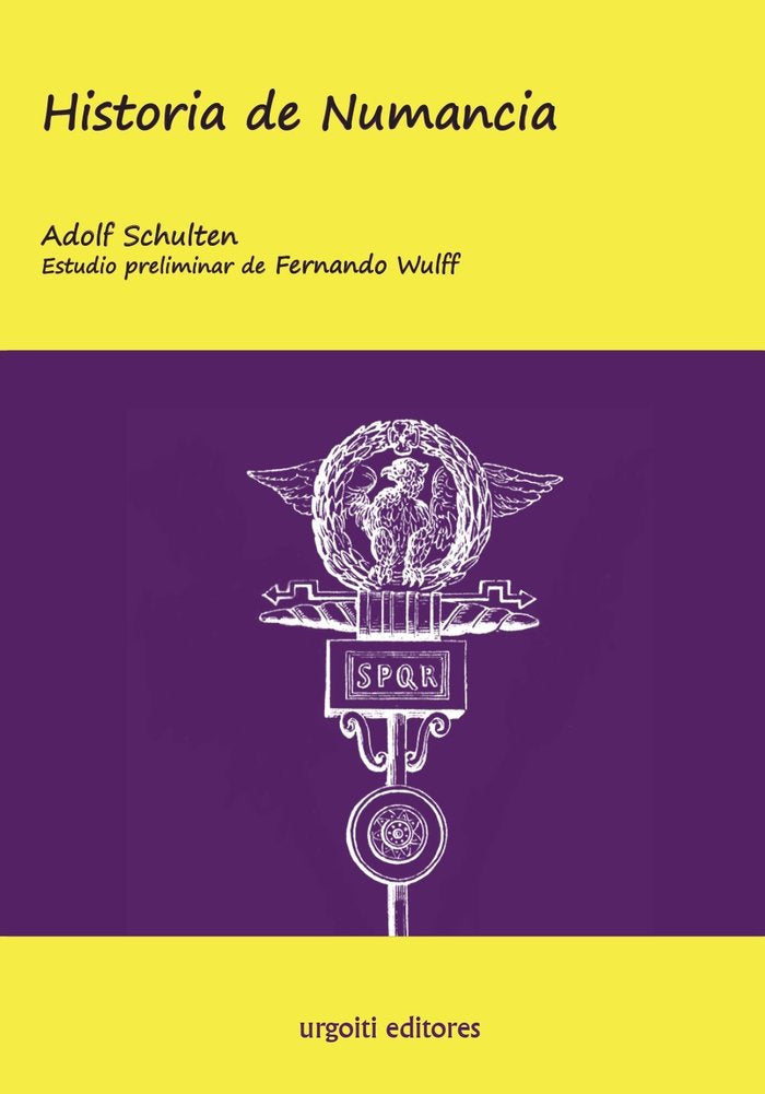 Historia de Numancia, de Schulten, Adolf | portada del libro
