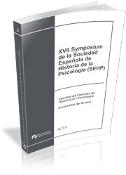 XVII Symposium de la Sociedad Española de Historia de la Psicología (SEHP) | portada del libro