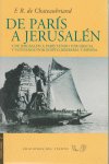 De París a Jerusalén, de Chateaubriand, F.R. de | portada del libro