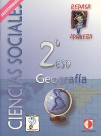 Repasa y aprueba, ciencias sociales, geografía, 2 ESO. Libro del profesor, de Hernández Hernández | portada del libro