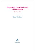 PROSA DEL TRANSIBERIANO Y EL FORMOSE, de Blaise Cendrars | portada del libro