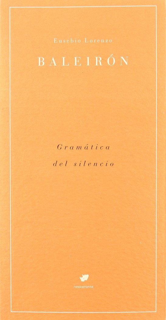 Gramática del silencio, de Lorenzo Baleirón, Eusebio | portada del libro