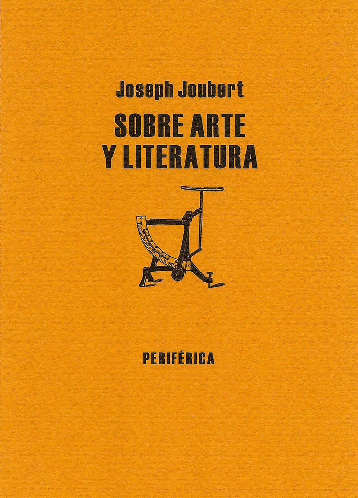 Sobre arte y literatura, de Joubert, Joseph | portada del libro