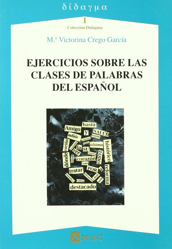 EJERCICIOS SOBRE LAS CLASES DE PALABRAS DEL ESPAÑOL, de MªVICTORINA CREGO GARCíA | portada del libro
