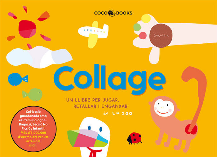 Collage, un llibre per a jugar, retallar i enganxar, de Zoo, La | portada del libro
