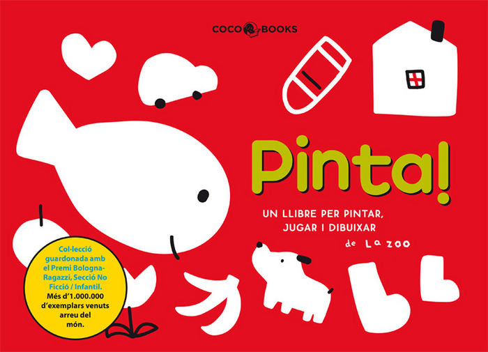 Pinta, un llibre per a pintar, jugar i dibuixar, de Zoo, La | portada del libro