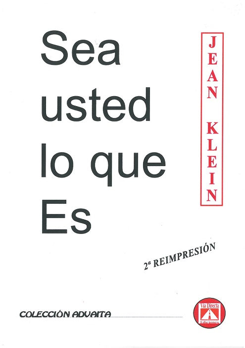 Sea usted lo que es, de Jean | portada del libro
