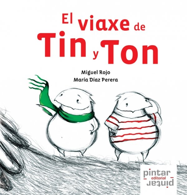 El viaxe de Tin y Ton, de Rojo | portada del libro
