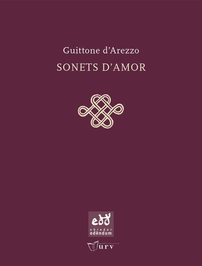 Sonets d'amor, de AREZZO, GUITTONE | portada del libro