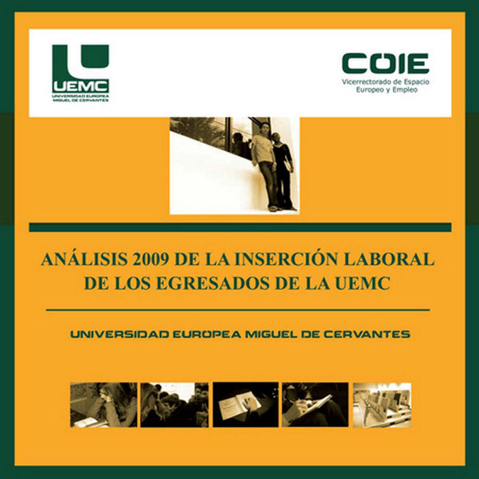 Análisis 2009 de la inserción laboral de los egresados de la UEMC, de García Manjón | portada del libro