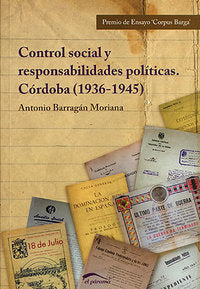 Control social y responsabilidades políticas, de Barragán Moriana | portada del libro