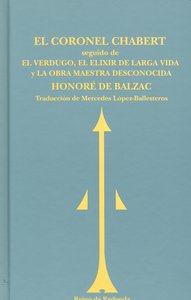 El coronel Chabert, de De Balzac | portada del libro