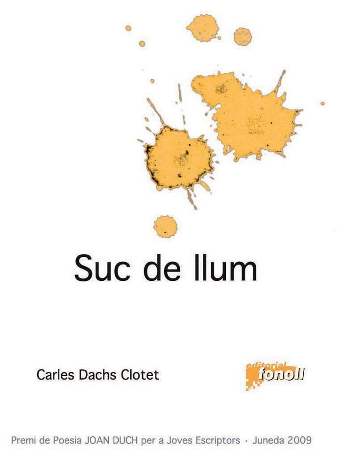 SUC DE LLUM, de DACHS CLOTET, CARLES | portada del libro