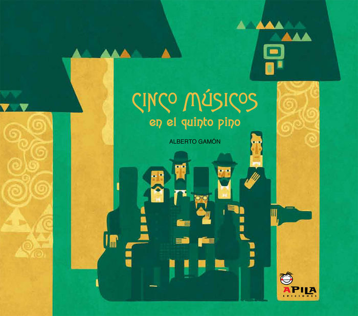 Cinco músicos en el quinto pino, de Gamón Carranza | portada del libro