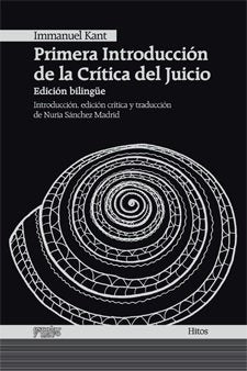 Primera introducción de la Crítica del Juicio, de Kant | portada del libro