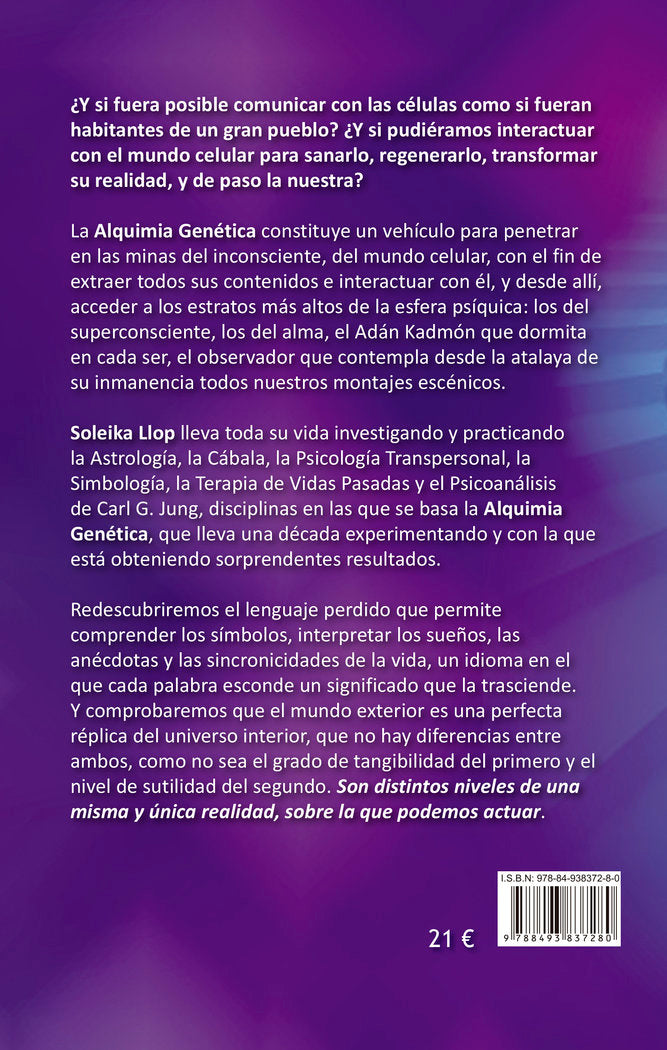 Alquimia Genética, de Llop, Soleika | portada del libro